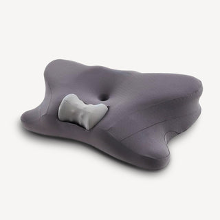 Almofada cervical ajustável 2 em 1, suporte de espuma viscoelástica Butterfly para alívio da dor e alinhamento da coluna vertebral