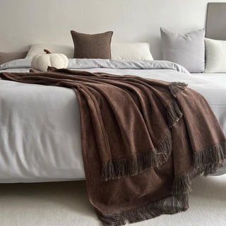 Cobertor de cama Chenille Rustic Charm Tassel