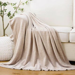 Cobertor aconchegante de malha de chenille