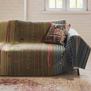 Capa de sofá Earth Tone Stripe