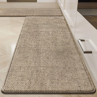 Tapete fácil de limpar, com aparência de juta natural, durável, antiderrapante, adequado para animais de estimação