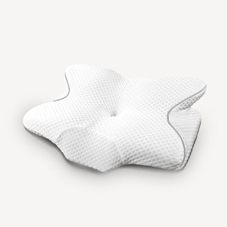 Almofada ergonômica de apoio de pescoço para quem dorme de barriga para trás com fronha