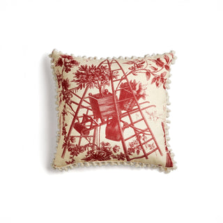 Capa de almofada French Country Vintage Rouge