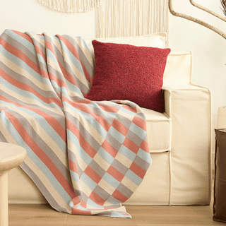 Conjunto de cobertor e capa de almofada Funky Stripes