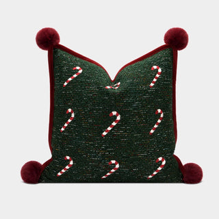Capa de travesseiro Holiday Candy Cane