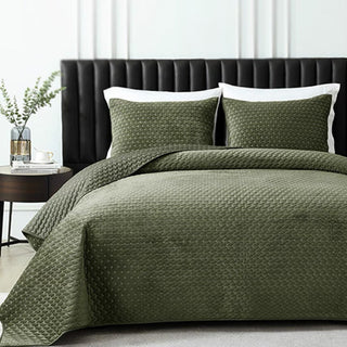 Luxuoso conjunto de edredões de oliva