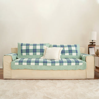 Capa de sofá Plaid Scratch Guard