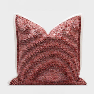 Capa de almofada rosa texturizada