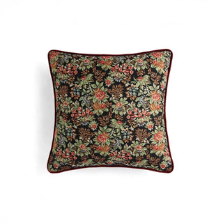 Capa de almofada de tapeçaria floral vintage