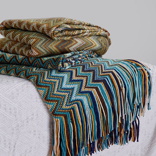 Cobertor Zigzag Knit Throw