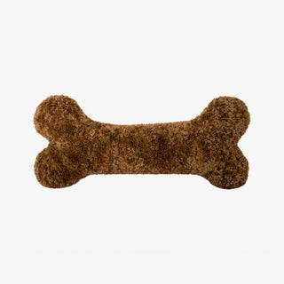 Almofada de pelúcia em forma de osso para cães em tecido macio hipoalergênico, perfeita para amantes de animais de estimação