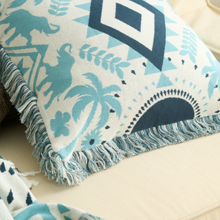 Conjunto de cobertor e capa de almofada Aztec Boho Throw