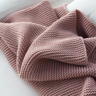 Cobertor Cozy Chunky Tricot Tassel Throw