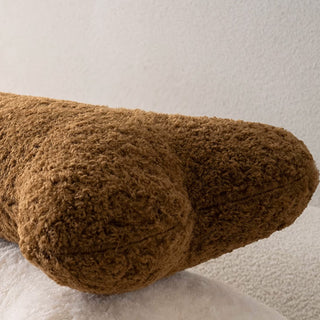 Almofada de pelúcia em forma de osso para cães em tecido macio hipoalergênico, perfeita para amantes de animais de estimação