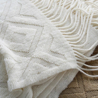 Cobertor com franjas Boho Diamond