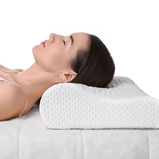Almofada de pescoço respirável de espuma viscoelástica de recuperação lenta suporta conforto no alívio da dor no pescoço