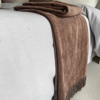 Cobertor de cama Chenille Rustic Charm Tassel