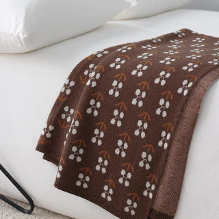 Cobertor Chunky Tricotado Tassel Throw