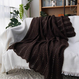 Cobertor Cozy Chevron Knit Throw