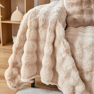 Capa de sofá Cozy Faux Fur Ripple
