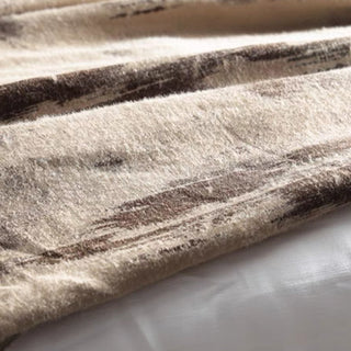 Cobertor Earthy Abstract Brushstroke