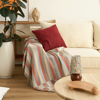 Conjunto de cobertor e capa de almofada Funky Stripes