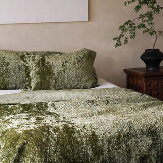 Conjunto de edredões Luxe Velvet Olive