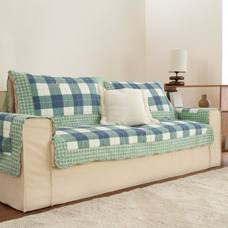 Capa de sofá Plaid Scratch Guard