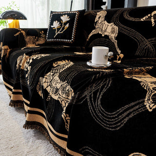 Capa de sofá estampada Regal Horse