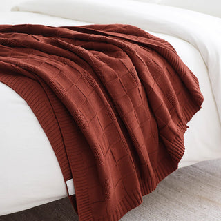 Cobertor texturizado Grid Knit Throw