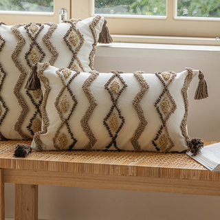 Capa de almofada lombar Boho Tassels