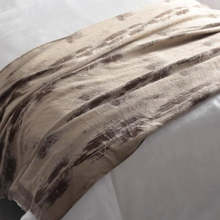 Cobertor Earthy Abstract Brushstroke