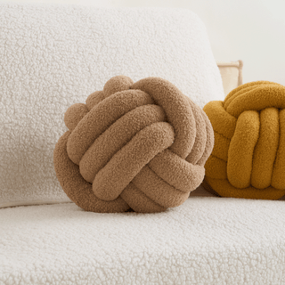 Almofada de sofá Knotted Fleece Orb