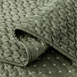 Luxuoso conjunto de edredões de oliva