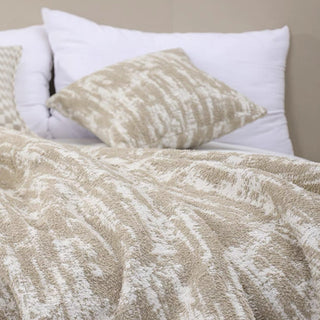 Cobertor de cama luxuosamente macio com franjas