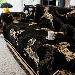 Capa de sofá estampada Regal Horse