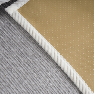 Capa de sofá de chenille listrada simples