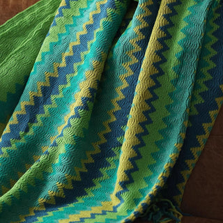 Cobertor vibrante em zig-zag