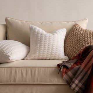 Conjunto de cobertores Warm Faux Fur Throw — listrado