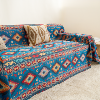 Capa de sofá Azure Boho Chic - venda final