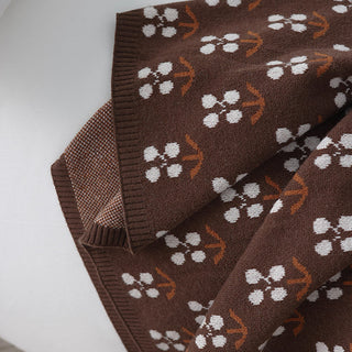 Cobertor Chunky Tricotado Tassel Throw