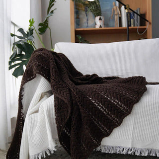 Cobertor Cozy Chevron Knit Throw