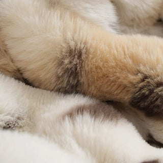 Capa de sofá Luxe Leopard Warmth Faux Fur