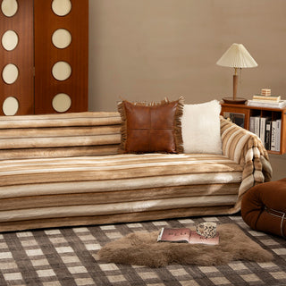 Capa de sofá Plush Stripe