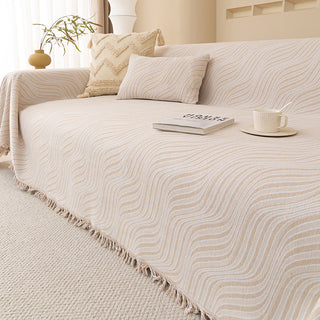 Capa de sofá Rippled Elegance