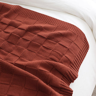 Cobertor texturizado Grid Knit Throw