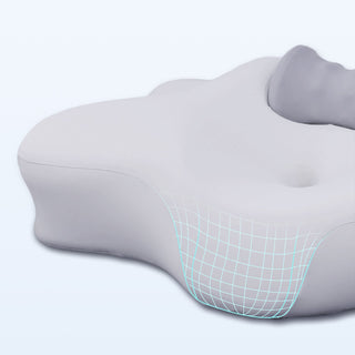 Almofada cervical ajustável 2 em 1, suporte de espuma viscoelástica Butterfly para alívio da dor e alinhamento da coluna vertebral