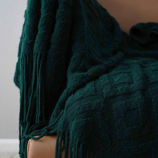 Cobertor com franjas Boho Diamond