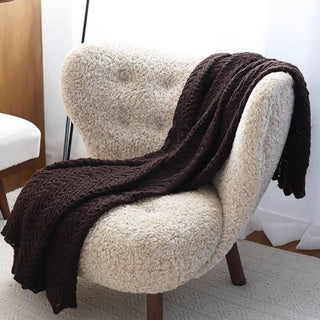 Cobertor Cozy Chevron Knit Throw