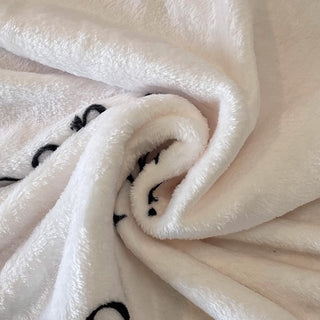 Capa de sofá de tecido de pelúcia com padrão de cachorro para amantes de animais de estimação, design macio e aconchegante